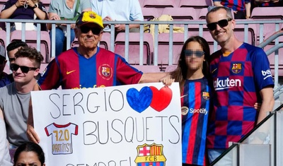 despedida jugador sergio busquet barcelona