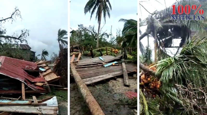 Huracán Eta arrasó con Wawa Bar, comunidad de caribe norte de Nicaragua