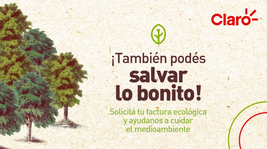 Claro impulsa nueva iniciativa eco-amigable conocida como "facturas ecológicas"