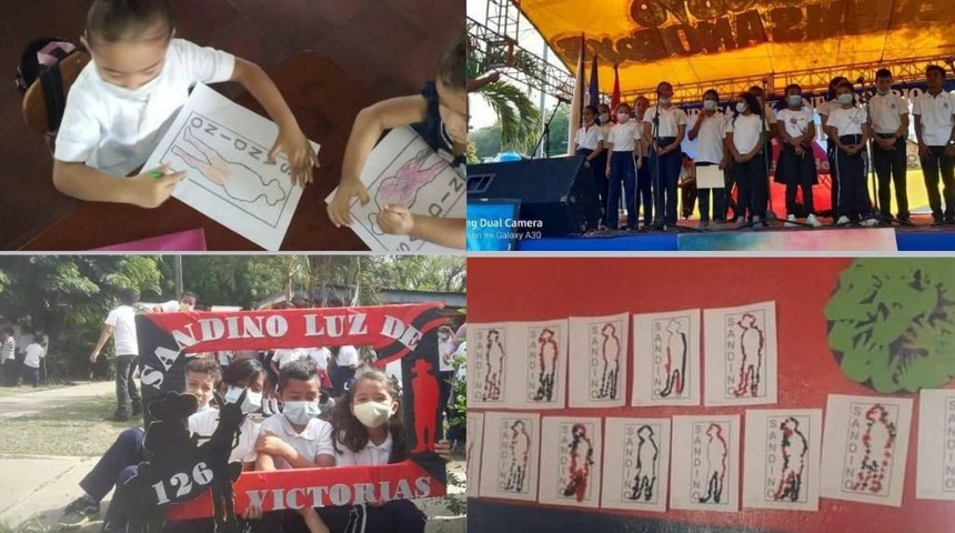 Adoctrinamiento político en escuela de Condega, Estelí