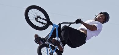 argentino torres durante final bmx