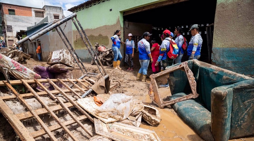 Las lluvias inundan 52 comercios y un hospital en una región del norte de Venezuela