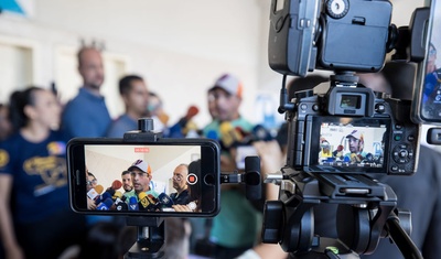 confernecia prensa periodistas venezuela