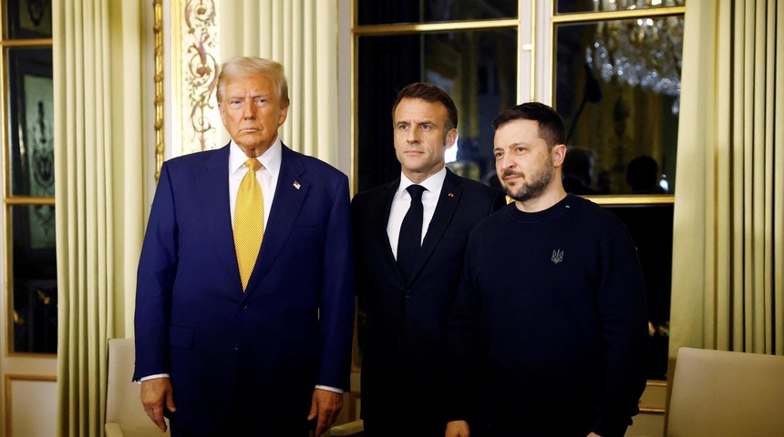 Trump se reúne con Zelenski en el Elíseo, en un encuentro organizado por Macron