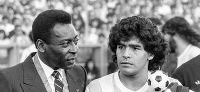 pele y maradona