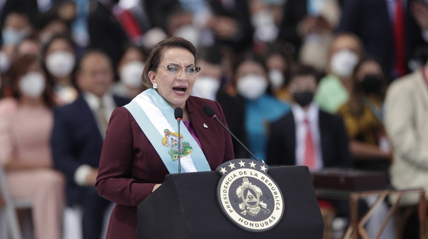 Presidenta de Honduras da positivo por covid-19 y presenta síntomas leves