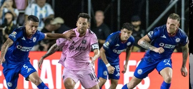 leo messi en accion inter miami