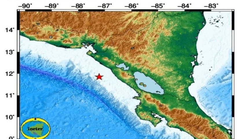 Otro sismo 4.9 vuelve a sacudir el Pacífico de Nicaragua