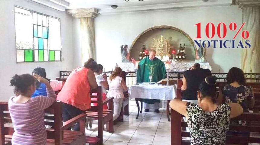 Padre Edwin:  “He celebrado Misa Dominical a puertas cerradas”