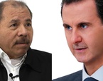 ortega foto compuesta junto bachar al asad.