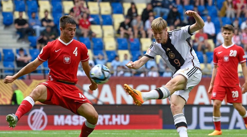 Alemania derrota a 3-5 a Polonia y alcanza su novena final del Europeo sub 17