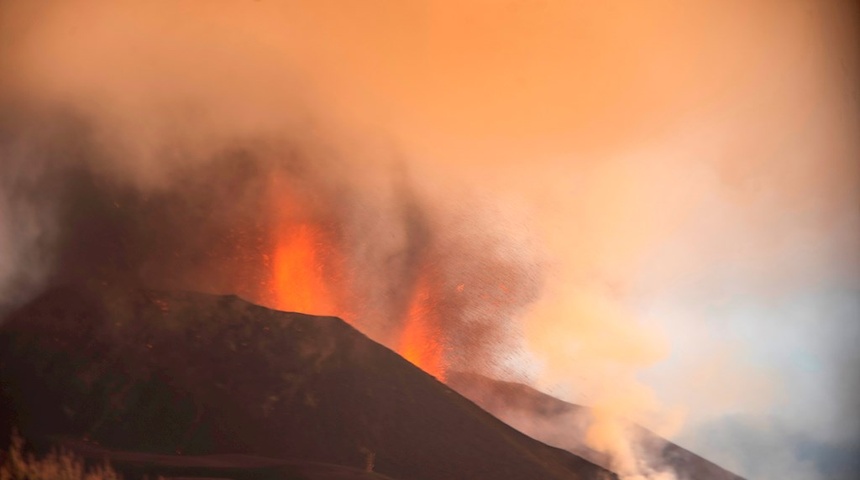 El volcán canario se estabiliza tras una semana en erupción