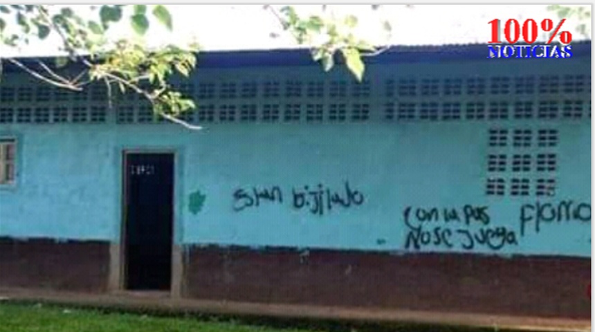 Pintas en iglesia católica en Rio blanco Matagalpa