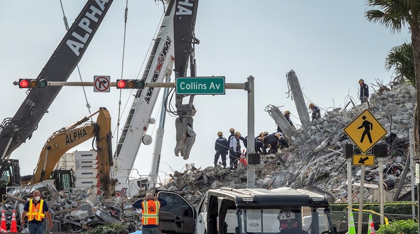 Aumentan a 95 los muertos en el derrumbe en Miami-Dade