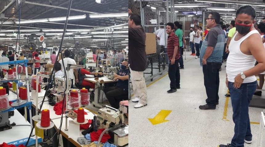 Trabajadores de zona franca New Holland en huelga de brazos caídos