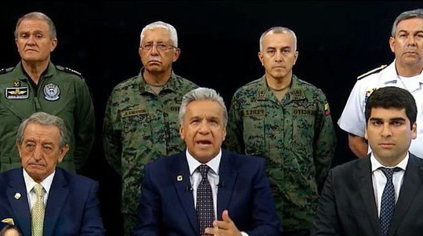 Presidente de Ecuador Lenín Moreno denuncia intento de golpe de Estado