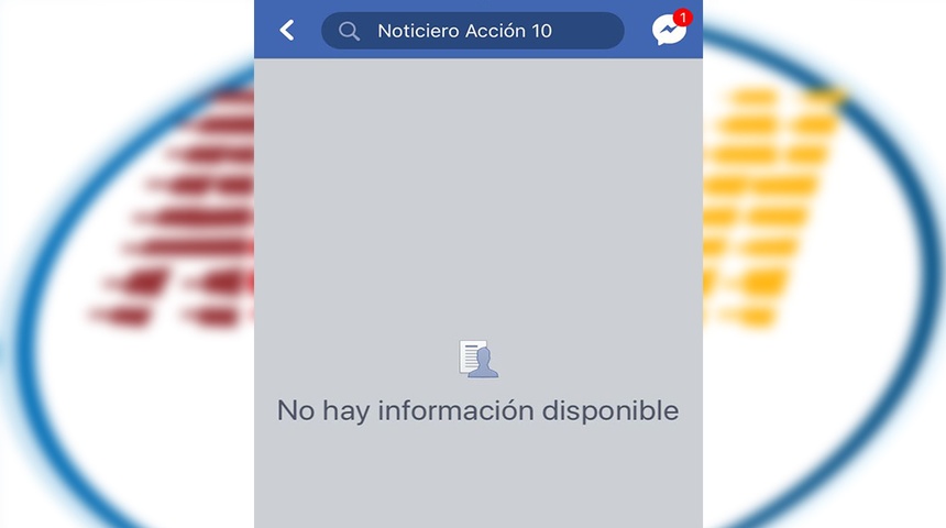 Hackean el perfil del noticiero Acción 10 en Facebook