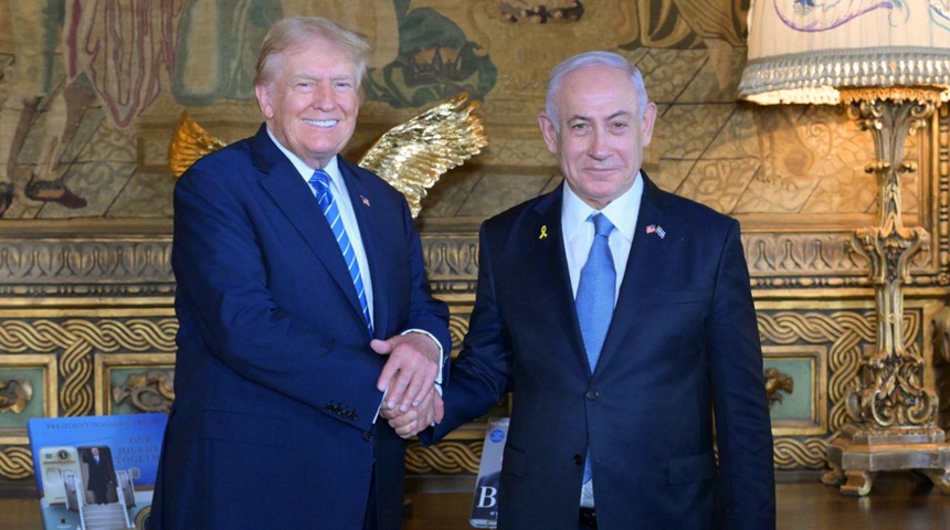 Trump se reúne con Netanyahu en su residencia de Mar-a-Lago