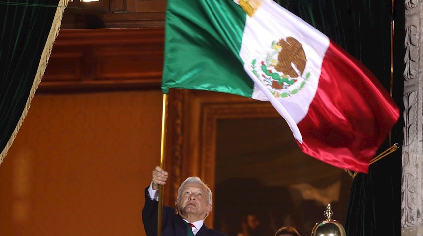 México celebra el Grito de Independencia sin ciudadanos en la plaza por la covid