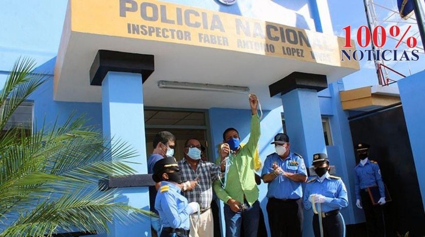 Inauguran estación de policía con el nombre de oficial asesinado por agentes del régimen de Daniel Ortega