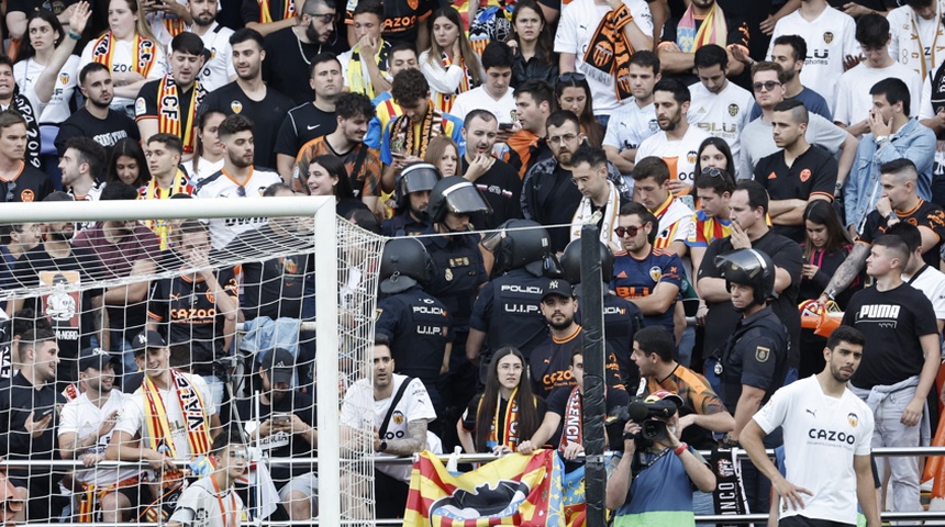 El partido Valencia-Espanyol, declarado de alto riesgo