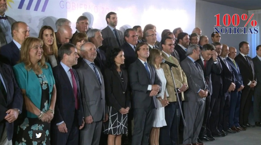 Luis Lacalle Pou presentó a su futuro gabinete: “Los uruguayos requieren de acción de sus gobernantes”