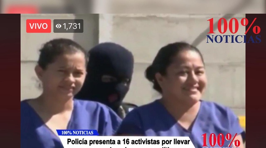 Policía sandinista presenta como “terroristas" a activistas que se solidarizaron con las madres que mantienen huelga de hambre