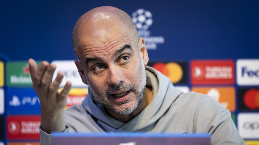 Guardiola: "Es más probable que me quede si bajamos a Tercera que si ganamos la Champions"