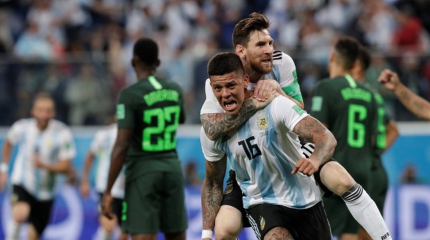 Argentina vence a Nigeria y clasifica a octavos