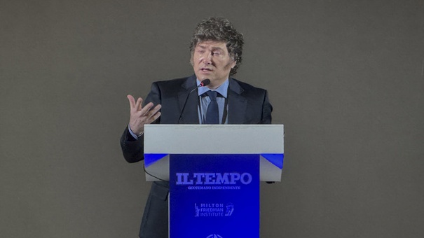 javier milei discurso premio internacional milton