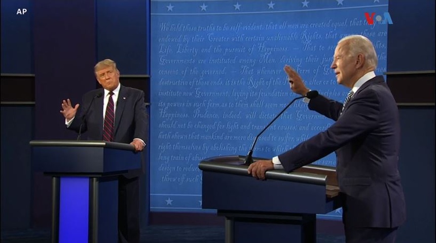 Trump y Biden protagonizan un debate marcado por las interrupciones