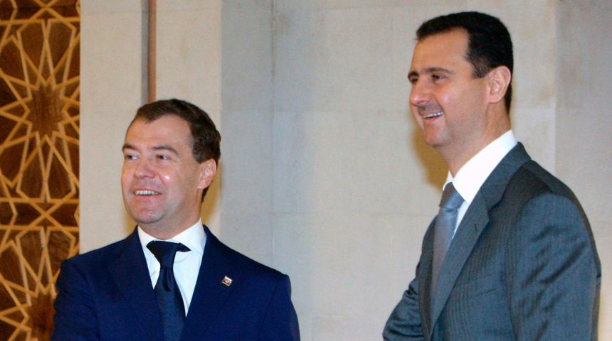 bachar al assad siria dimitri medvedev