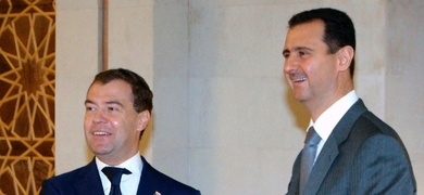 bachar al assad siria dimitri medvedev