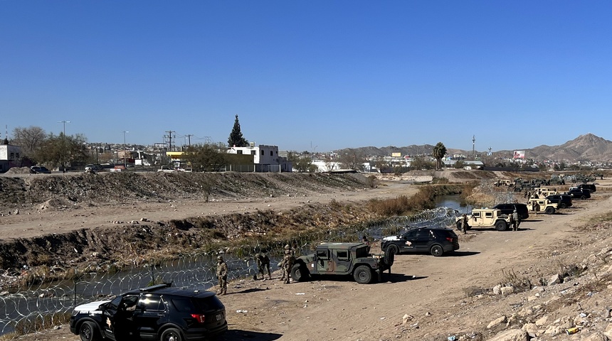 La presencia militar estrecha el ya limitado acceso de los migrantes a EEUU