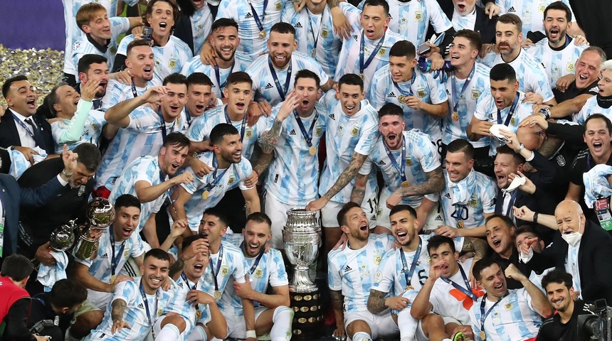 argentina celebra copa america