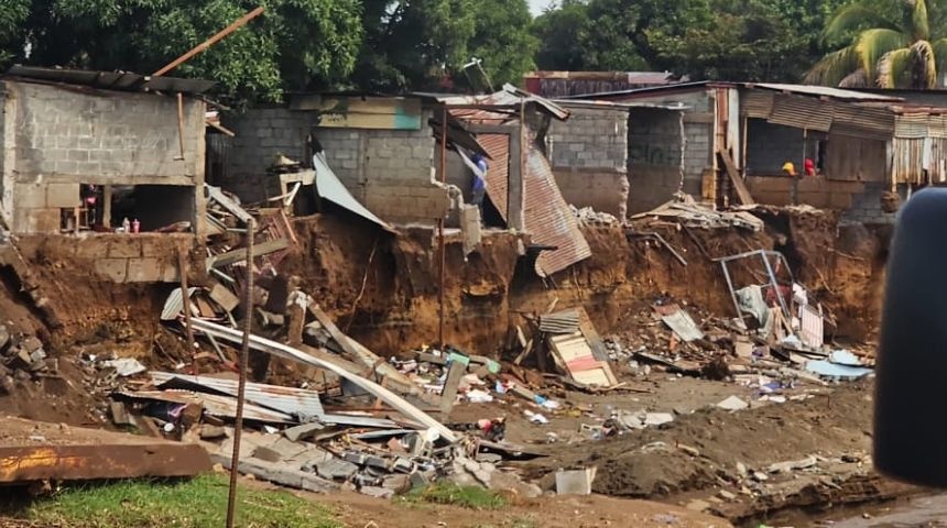 apoyo familias damnificadas cauce el paraisito lluvias managua