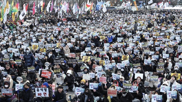 manifestaciones seul corea del sur