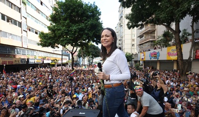 discurso maria corina machado manifestacion caracas venezuela