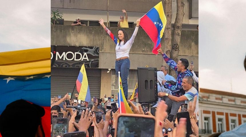 maria corina machado marcha venezuela