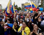 venezolanos manifestacion colombia apoyo edmundo gonzalez