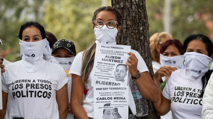 protesta familia presos politicos venezuela