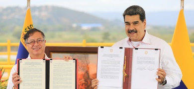 presidentes venezuela colombia firman acuerdos
