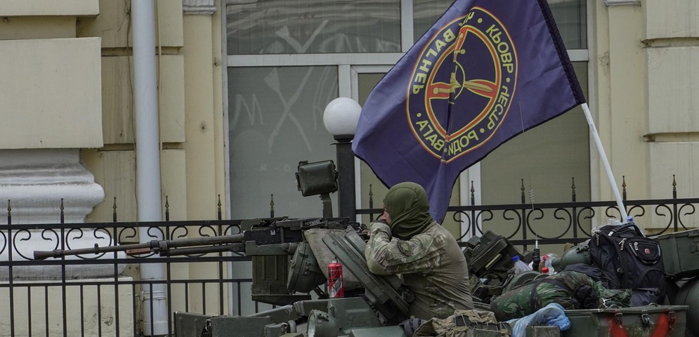 grupo mercenarios wagner bloquean calle rusa