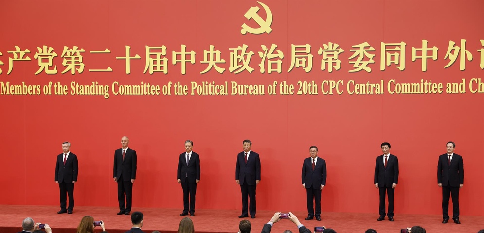 xi presidente chino presenta cupula poder