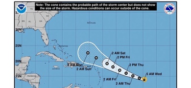 tormenta tropical lee huracan atlantico