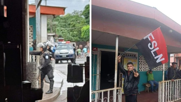 policias en toma de alcaldias liberales nicaragua