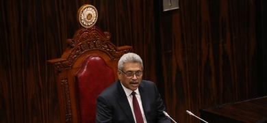 presidente de sri lanka protestas