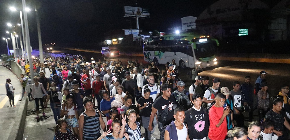migrantes caravana mexico eeuu