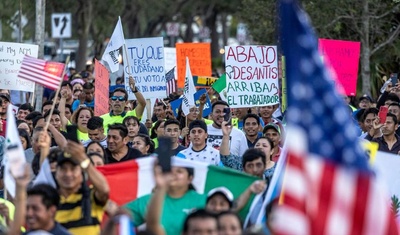 manifestaciones contra ley inmigrantes florida