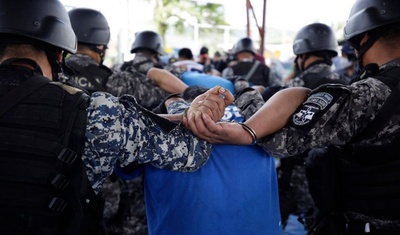 pandilleros presentados policia el salvador